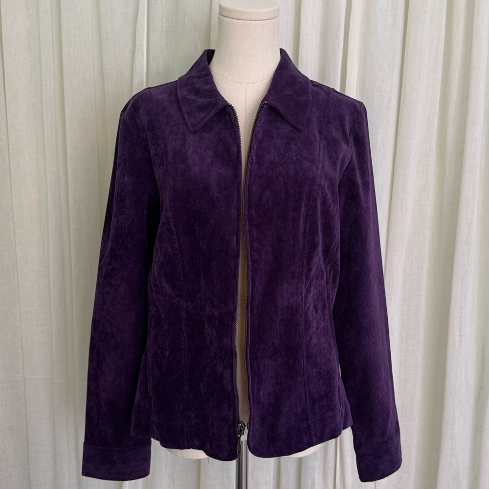 Christopher & Banks Deep Purple Women's Blazer